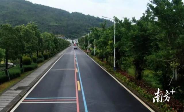 海丰县农村道路景观。